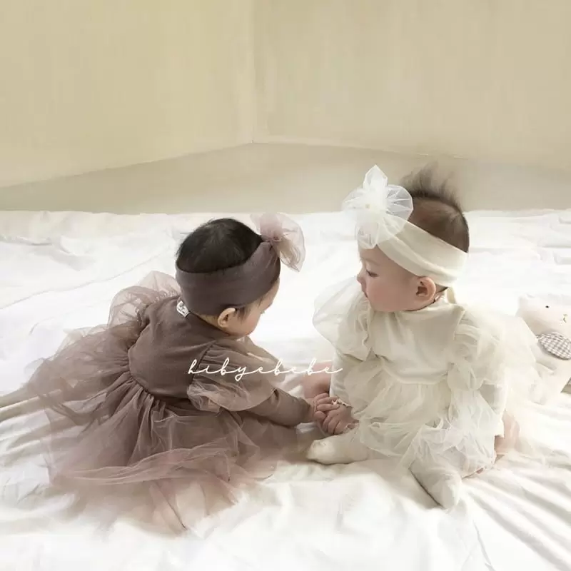 Hi Byebebe - Korean Baby Fashion - #babygirlfashion - Achoo Sha Bodysuit Hairband Set - 11
