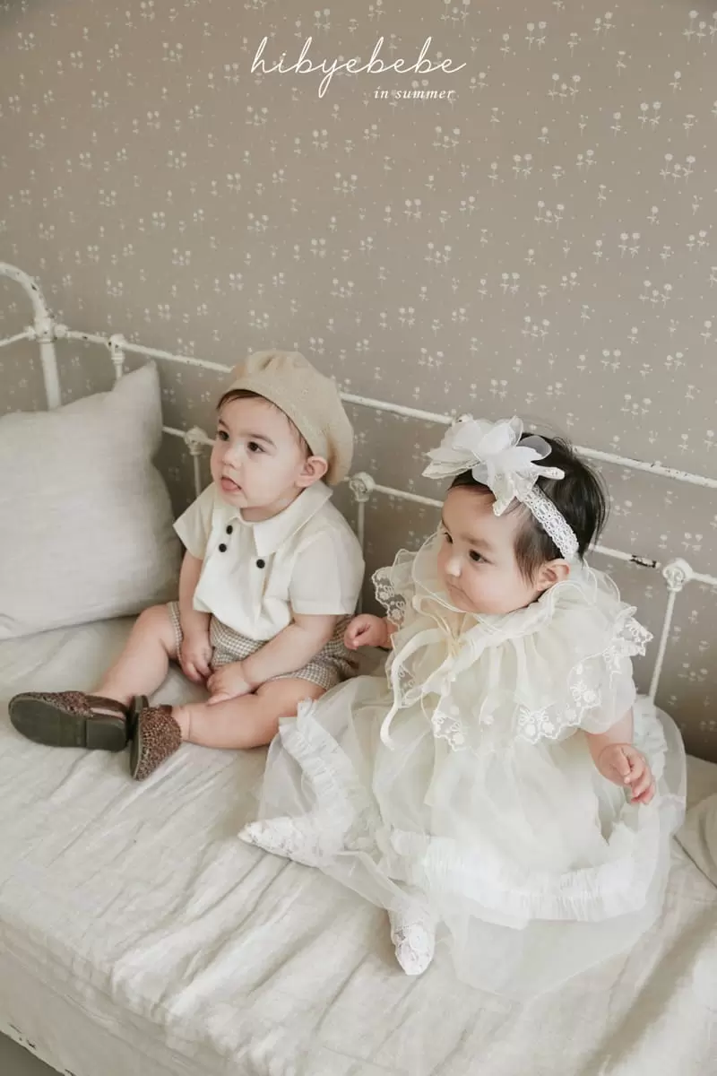 Hi Byebebe - Korean Baby Fashion - #babyootd - Lusia Wrinkle One-piece - 4