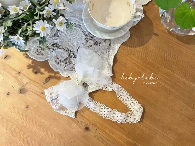 Hi Byebebe - Korean Baby Fashion - #babywear - Pearl Ribbon Hairband