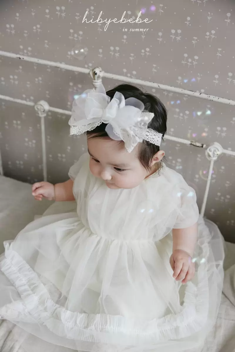 Hi Byebebe - Korean Baby Fashion - #onlinebabyshop - Lusia Wrinkle One-piece - 8