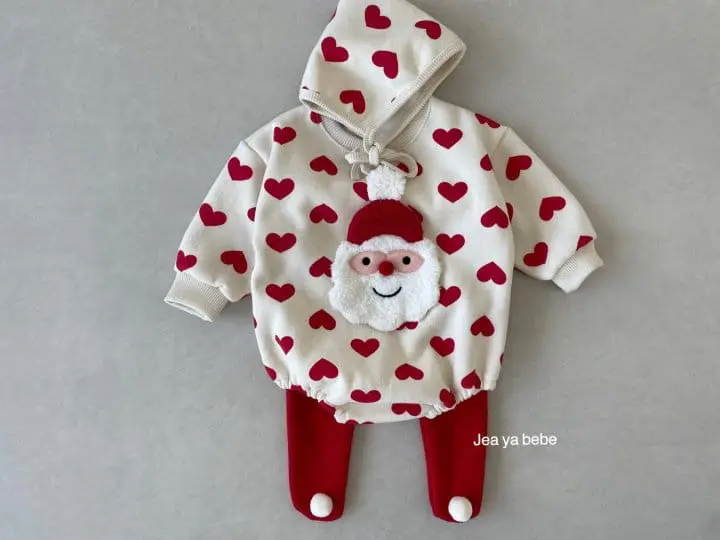 Jeaya & Mymi - Korean Baby Fashion - #onlinebabyshop - Santa Bodysuit - 2