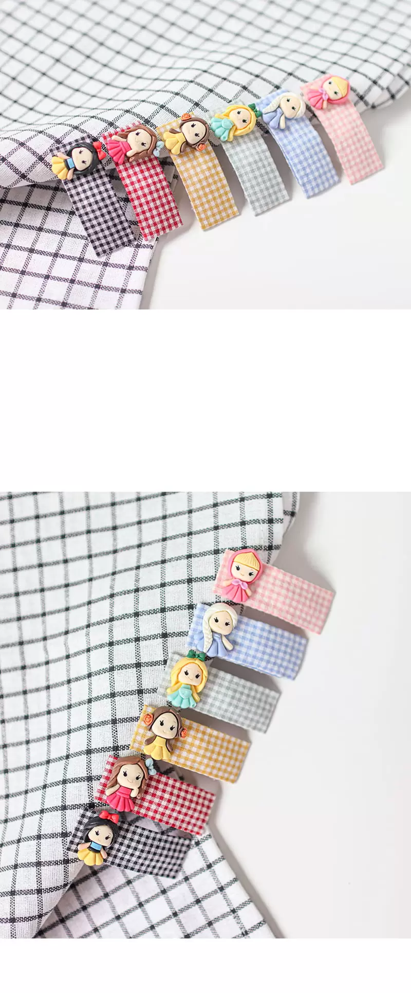 Jireh Bow - Korean Baby Fashion - #onlinebabyshop - Check Girl Hairpin