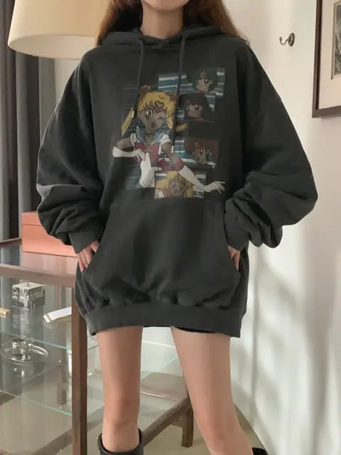 Jkichi - Korean Women Fashion - #momslook - Sailor Hoody Tee - 11