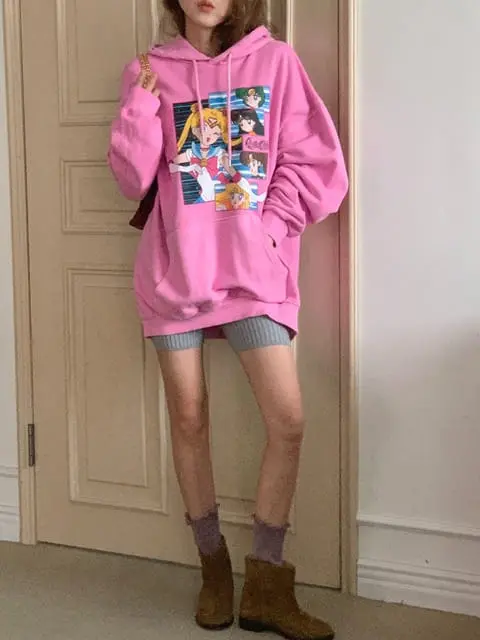 Jkichi - Korean Women Fashion - #momslook - Sailor Hoody Tee - 5