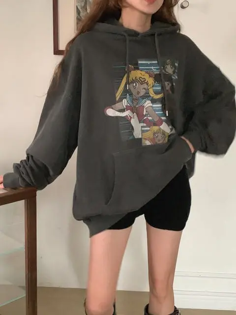 Jkichi - Korean Women Fashion - #momslook - Sailor Hoody Tee - 9