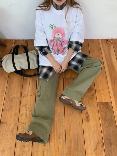 Jkichi - Korean Women Fashion - #momslook - Bird Cargo Pants - 10
