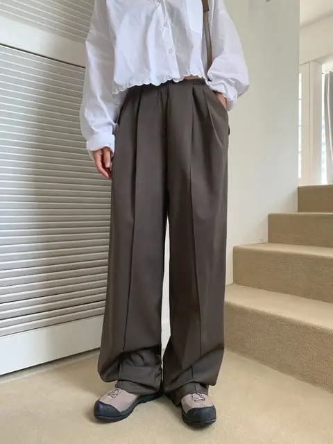 Jkichi - Korean Women Fashion - #momslook - Rise Pants - 7