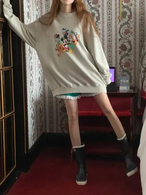 Jkichi - Korean Women Fashion - #momslook - M Sweatshirt - 2