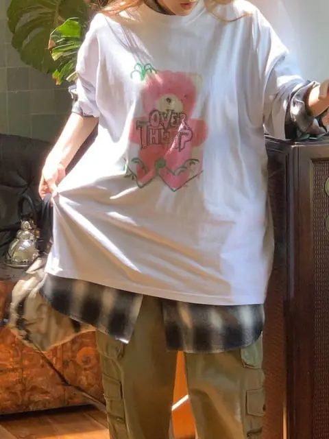 Jkichi - Korean Women Fashion - #momslook - Hot Bear Tee - 10