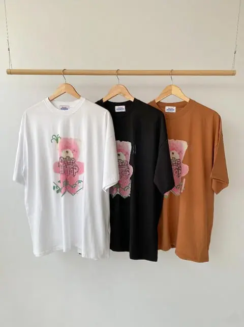 Jkichi - Korean Women Fashion - #momslook - Hot Bear Tee - 12