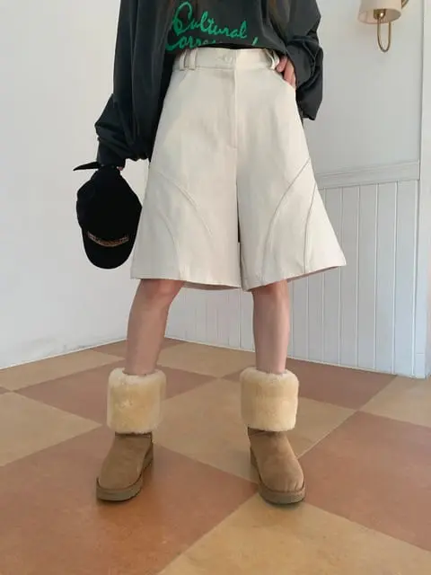Jkichi - Korean Women Fashion - #momslook - Peach Shorts