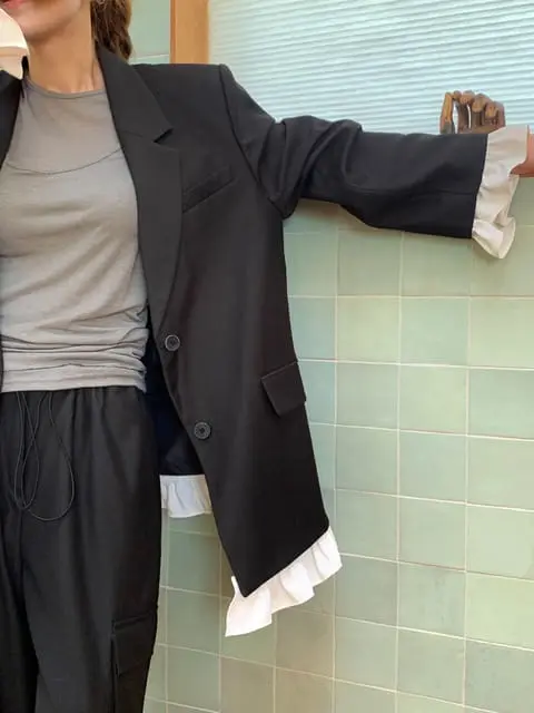 Jkichi - Korean Women Fashion - #momslook - Frill Jacket - 7