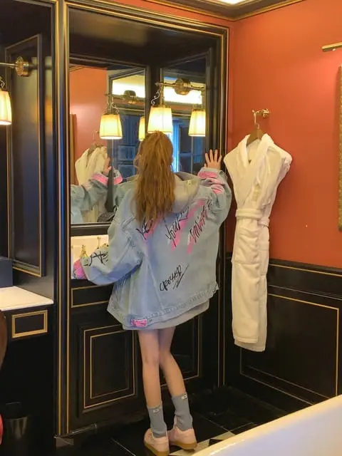Jkichi - Korean Women Fashion - #momslook - Painting Jacket - 6