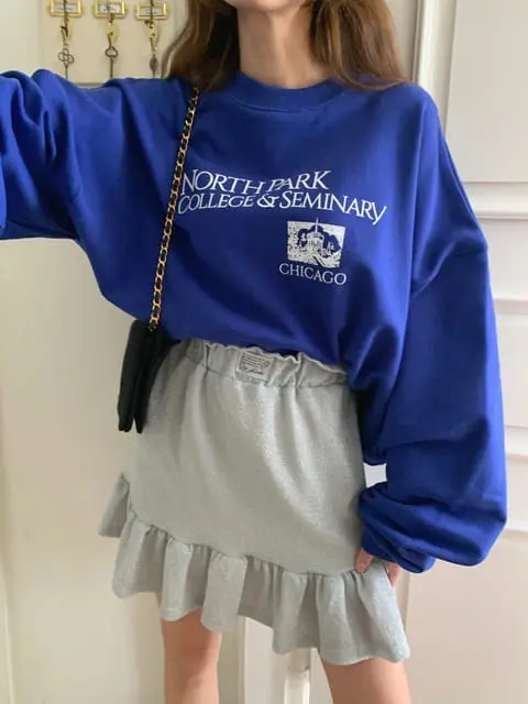 Jkichi - Korean Women Fashion - #momslook - College Sweatshirt - 12