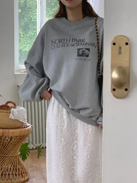 Jkichi - Korean Women Fashion - #pursuepretty - College Sweatshirt - 2