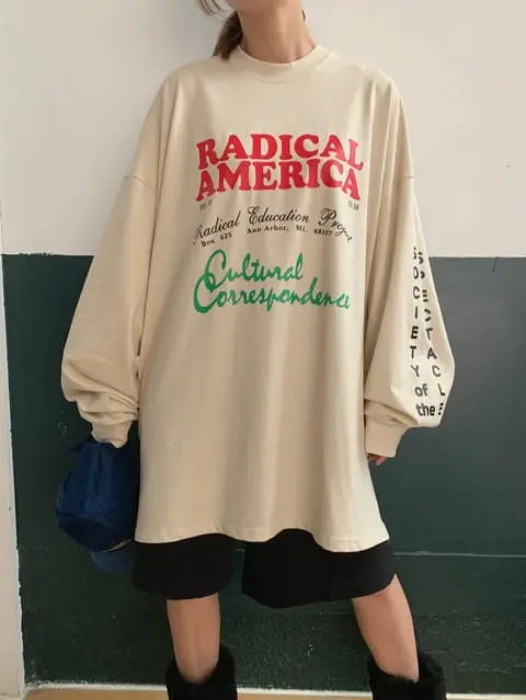 Jkichi - Korean Women Fashion - #romanticstyle - America Tee - 8