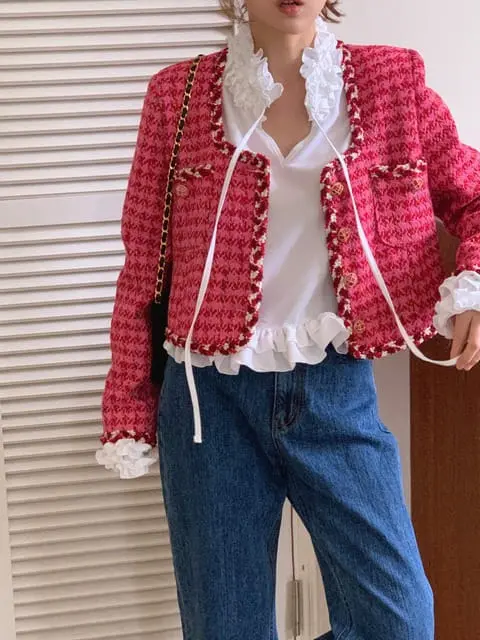 Jkichi - Korean Women Fashion - #romanticstyle - Candy Sha Jacket - 2