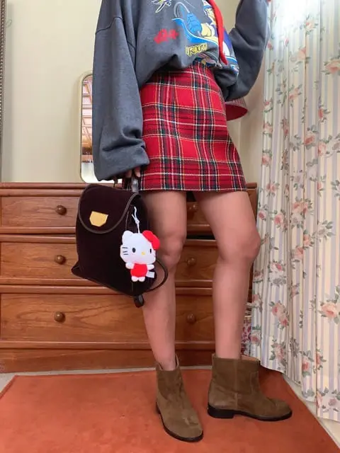 Jkichi - Korean Women Fashion - #thatsdarling - Fall Check Skirt - 11