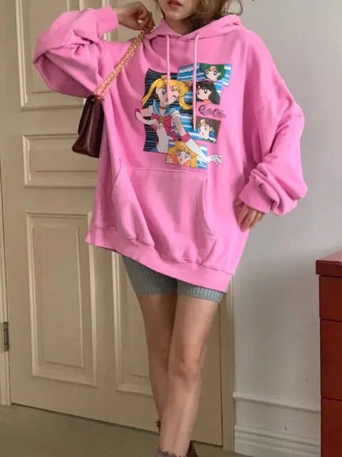 Jkichi - Korean Women Fashion - #thatsdarling - Sailor Hoody Tee - 4