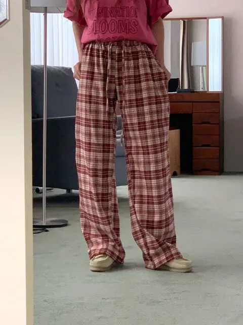 Jkichi - Korean Women Fashion - #thelittlethings - Roren Check Pants - 2