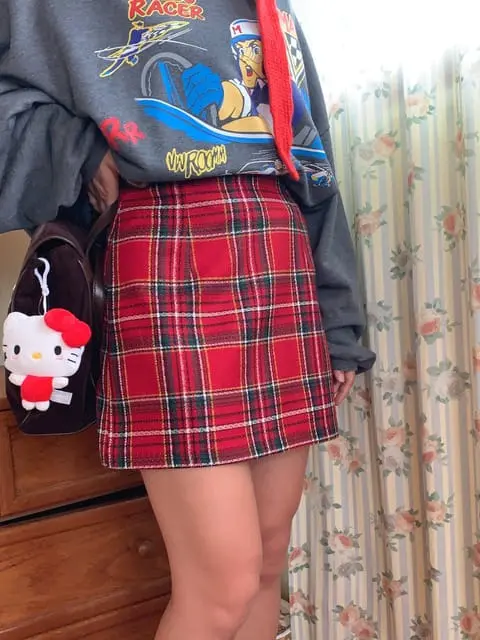 Jkichi - Korean Women Fashion - #thelittlethings - Fall Check Skirt - 12