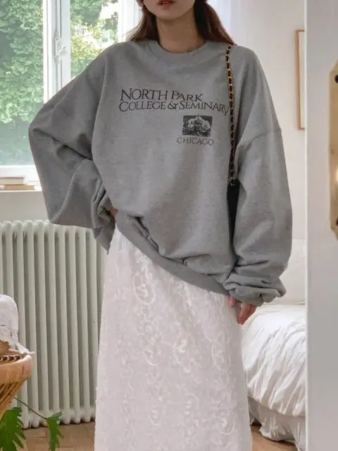 Jkichi - Korean Women Fashion - #vintagekidsstyle - College Sweatshirt