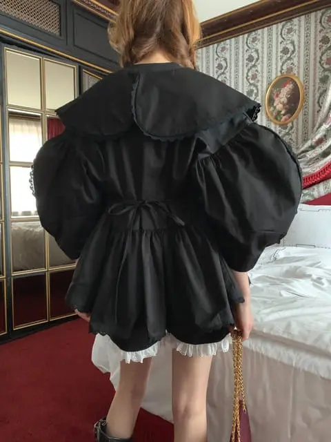 Jkichi - Korean Women Fashion - #womensfashion - Wing Collar Blouse - 7