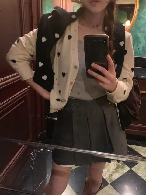 Jkichi - Korean Women Fashion - #womensfashion - Heart Cardigan - 2