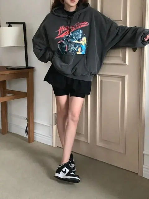 Jkichi - Korean Women Fashion - #womensfashion - Moter Hoody Tee - 2