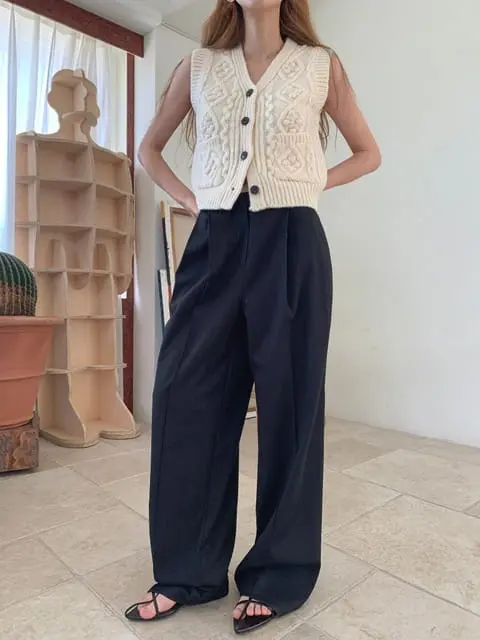 Jkichi - Korean Women Fashion - #momslook - Rise Pants - 4