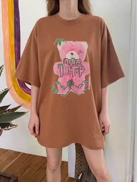 Jkichi - Korean Women Fashion - #womensfashion - Hot Bear Tee