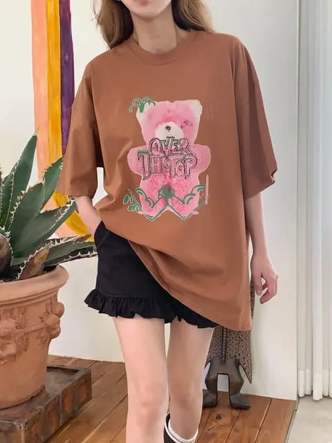 Jkichi - Korean Women Fashion - #womensfashion - Hot Bear Tee - 3