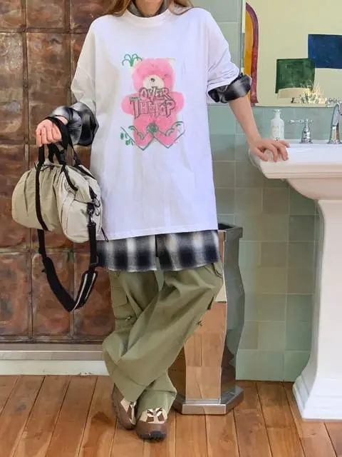 Jkichi - Korean Women Fashion - #womensfashion - Hot Bear Tee - 7
