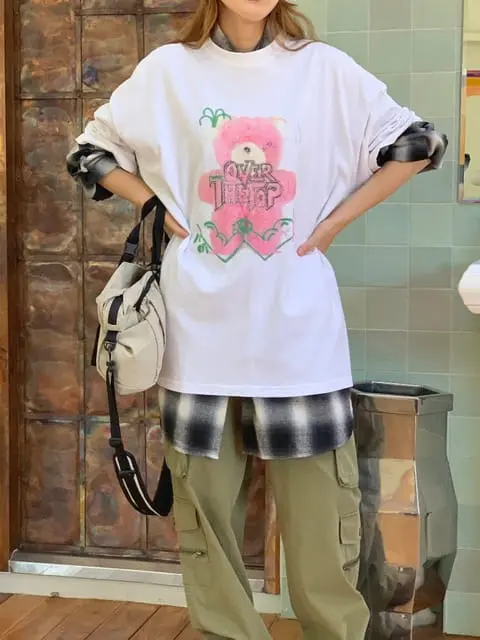 Jkichi - Korean Women Fashion - #womensfashion - Hot Bear Tee - 9