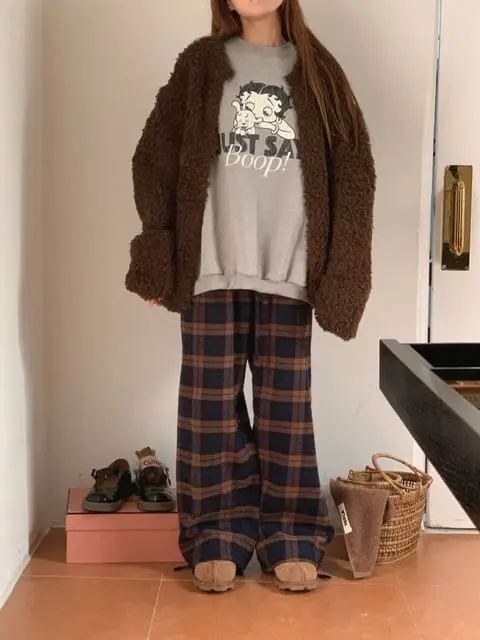 Jkichi - Korean Women Fashion - #womensfashion - Flo Check Pants - 2