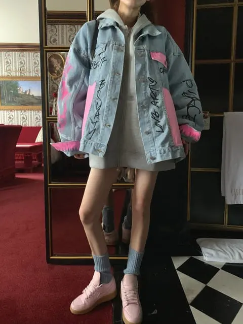Jkichi - Korean Women Fashion - #womensfashion - Painting Jacket
