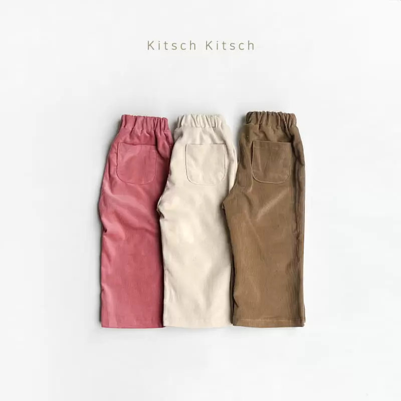 Kitsch Kitsch - Korean Children Fashion - #designkidswear - Corduroy Pants