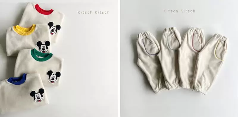 Kitsch Kitsch - Korean Children Fashion - #magicofchildhood - Cozy M Traffic Light Top Bottom Set