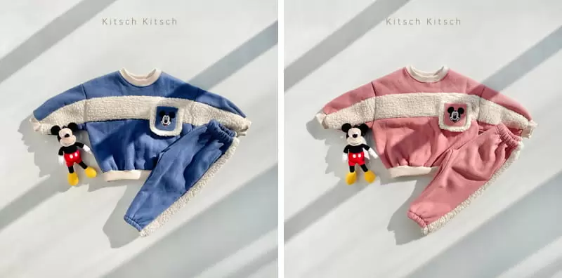 Kitsch Kitsch - Korean Children Fashion - #minifashionista - D M Bbodum Color Top Bottom Set - 4