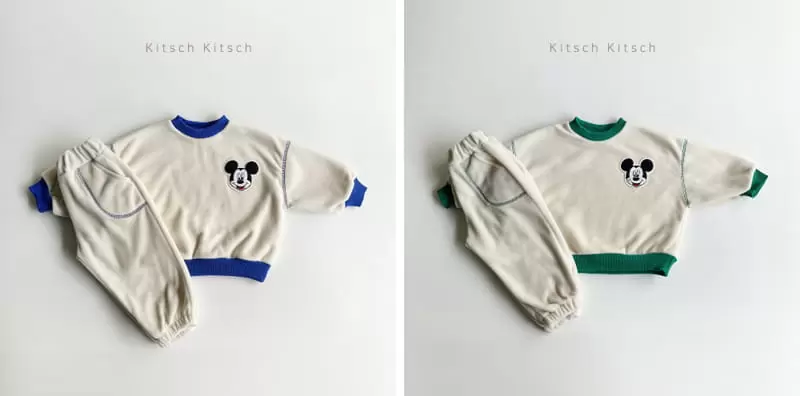 Kitsch Kitsch - Korean Children Fashion - #prettylittlegirls - Cozy M Traffic Light Top Bottom Set - 3