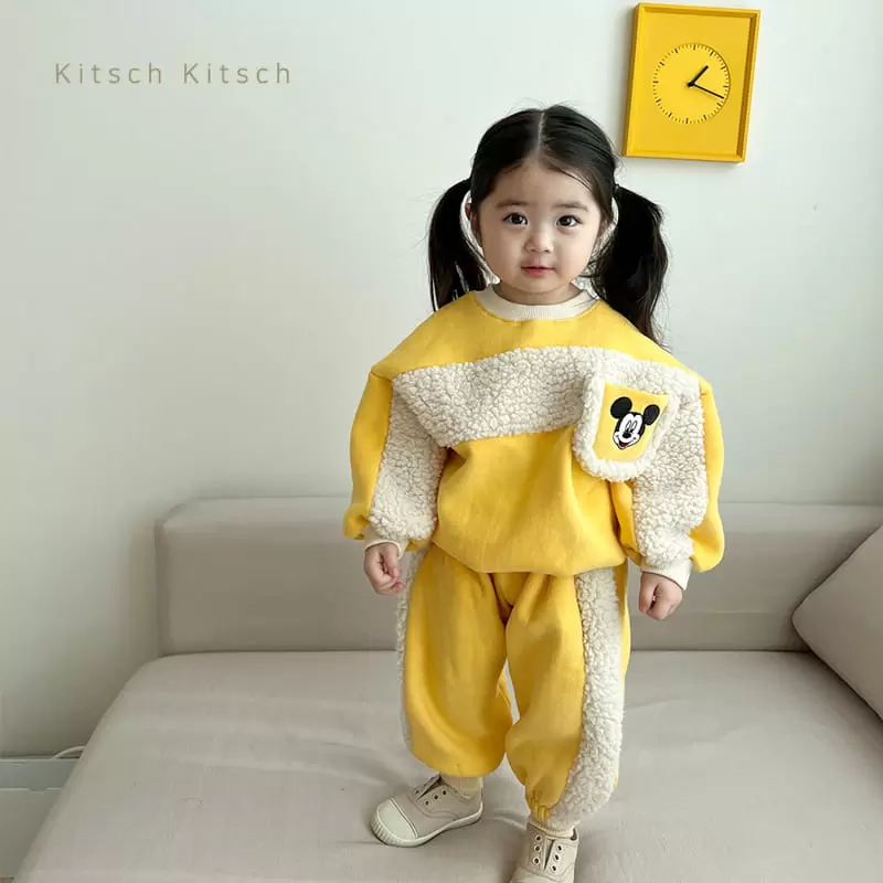 Kitsch Kitsch - Korean Children Fashion - #stylishchildhood - D M Bbodum Color Top Bottom Set - 7