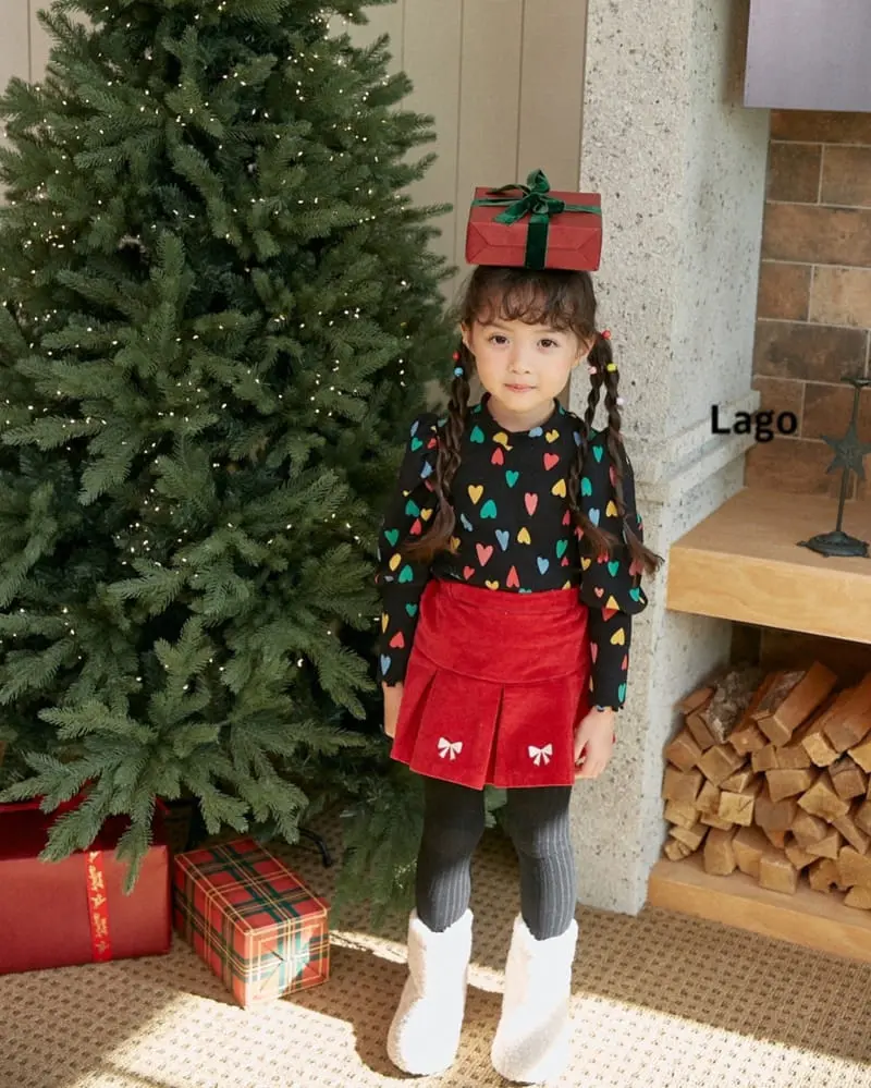 Lago - Korean Children Fashion - #childrensboutique - Puff Paint Tee
