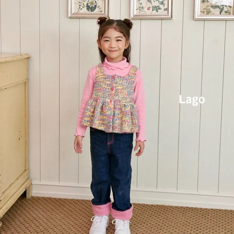 Lago - Korean Children Fashion - #designkidswear - Dumble Fleecec Jeans - 12