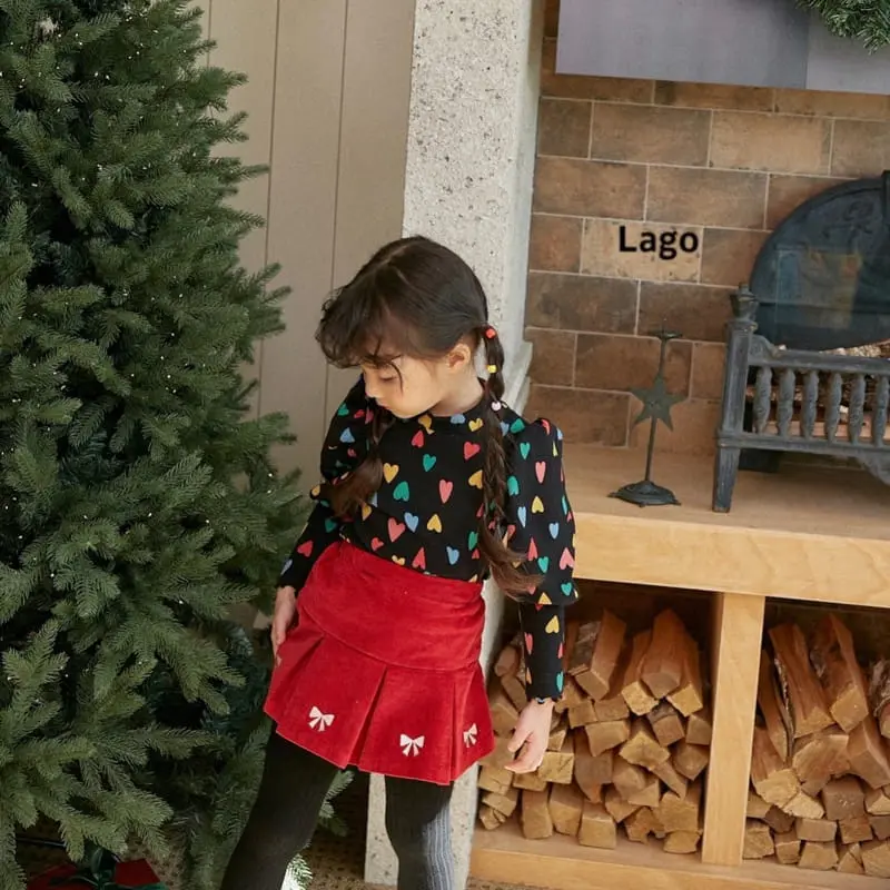 Lago - Korean Children Fashion - #kidsshorts - Puff Paint Tee - 5