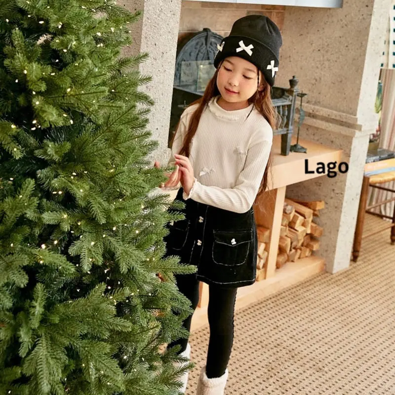 Lago - Korean Children Fashion - #kidsstore - Ribbon Rib Pants - 12