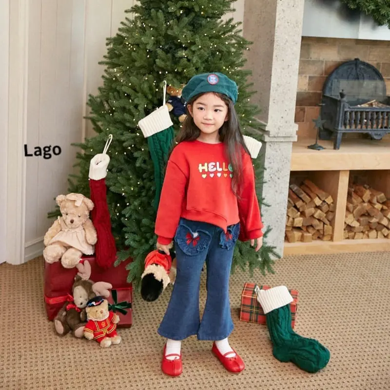 Lago - Korean Children Fashion - #kidsstore - Hello Unbal Sweatshirt - 5