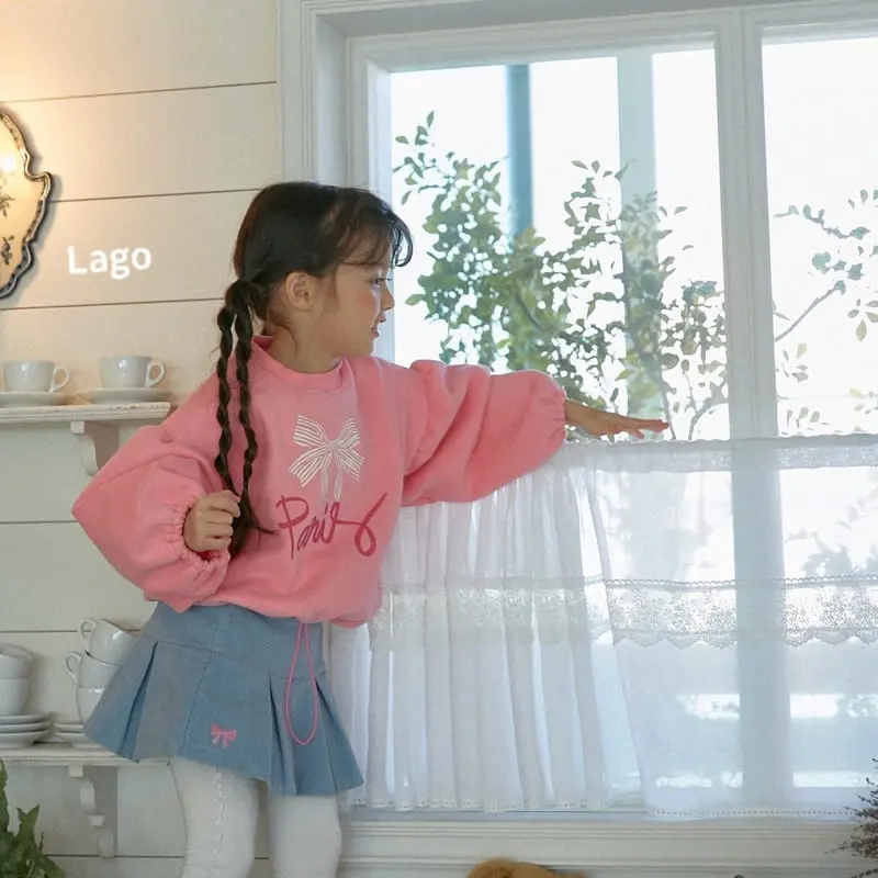 Lago - Korean Children Fashion - #kidsstore - Ribbon String Sweatshirt - 10