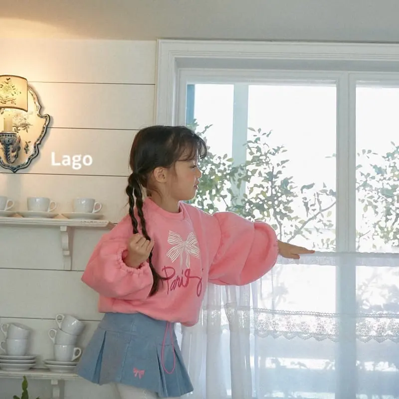 Lago - Korean Children Fashion - #kidzfashiontrend - Ribbon String Sweatshirt - 11