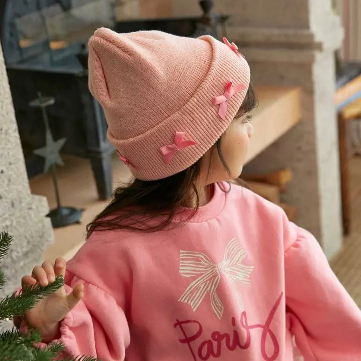 Lago - Korean Children Fashion - #kidsstore - Ribbon Beanie - 4