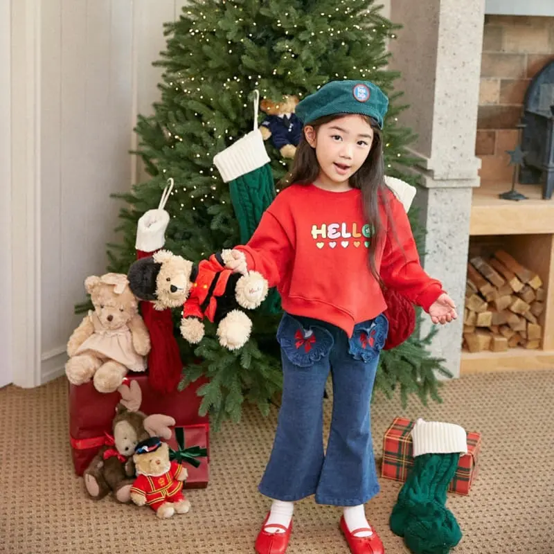 Lago - Korean Children Fashion - #magicofchildhood - Heart Frill Fleece Pants - 4